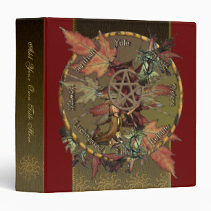 Wiccan Wheel of the Year 1.5" Avery Binder