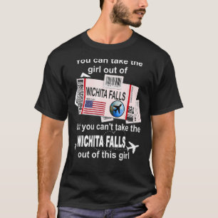 Wichita Falls Boarding Pass Wichita Falls Girl T-Shirt