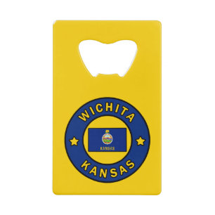 Wichita Kansas Credit Card Bottle Opener