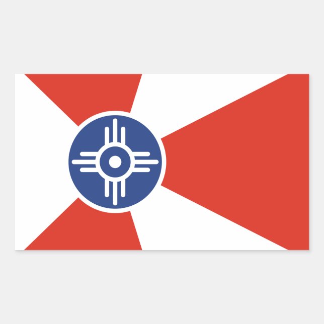 Wichita Kansas ICT Flag Sticker (Front)