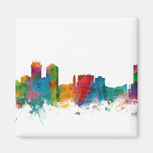Wichita Kansas Skyline Magnet (Front)