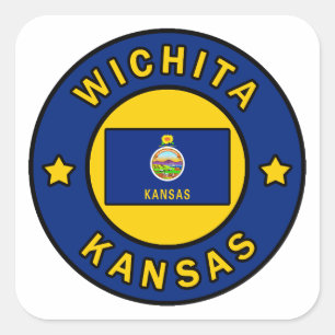 Wichita Kansas Square Sticker
