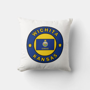 Wichita Kansas Throw Pillow