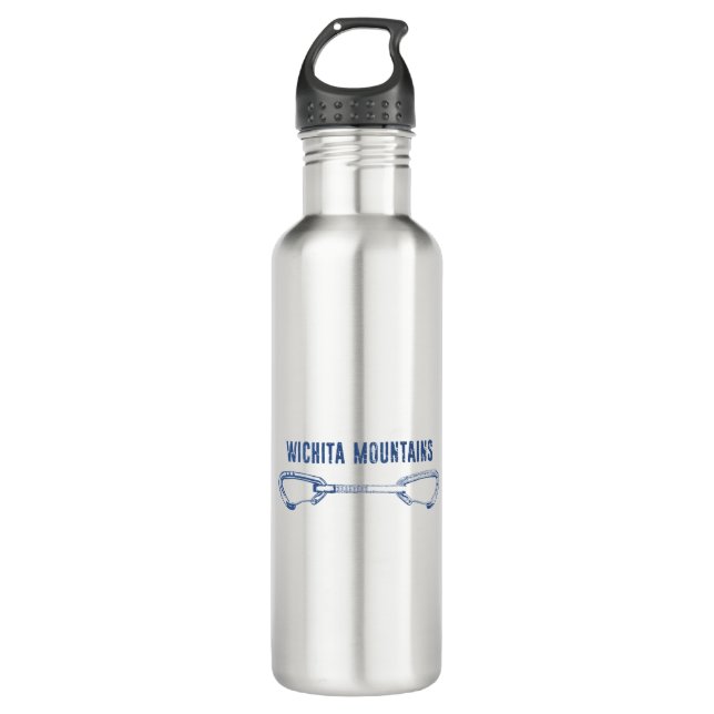 Wichita Mountains Rock Climbing Quickdraw 710 Ml Water Bottle (Front)