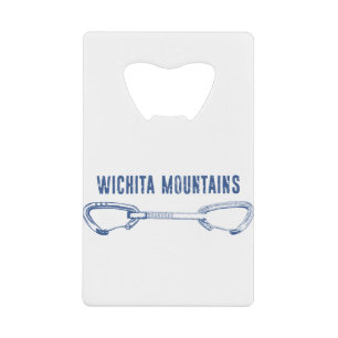 Wichita Mountains Rock Climbing Quickdraw Credit Card Bottle Opener