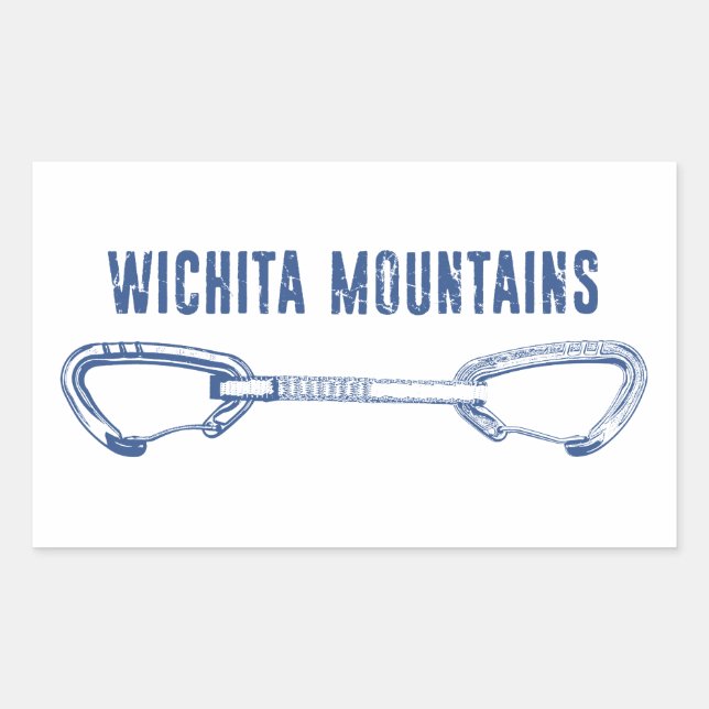 Wichita Mountains Rock Climbing Quickdraw Sticker (Front)