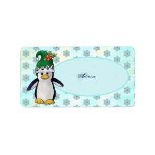 Wichtelpinguin Adressaufkleber Label