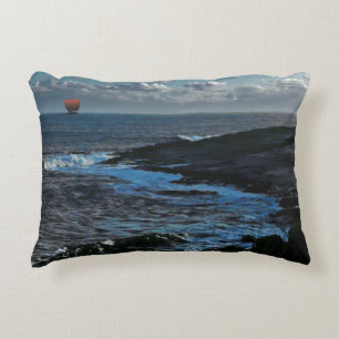 Wick Bay Viking Longship Accent Pillow