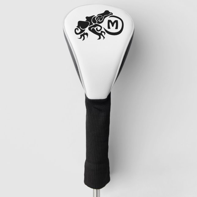 Wick Tribal Frog Monogram Golf Head Cover (Front)