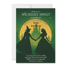 Wicked Baby Shower Invitation | Elphaba & Glinda