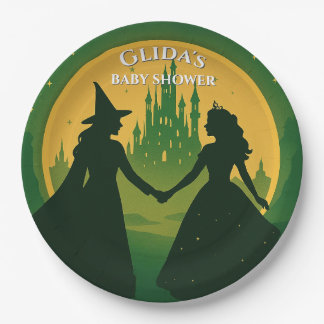 Wicked Baby Shower Plates | Glinda & Elphaba Party