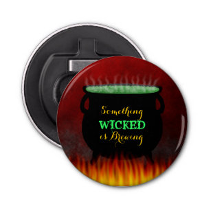 Wicked Brew Cauldron with Fire Beer Bottle Opener