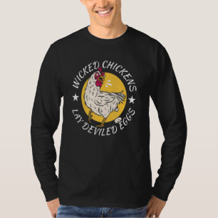 Wicked Chickens Lay Deviled Eggs Costume Halloween T-Shirt