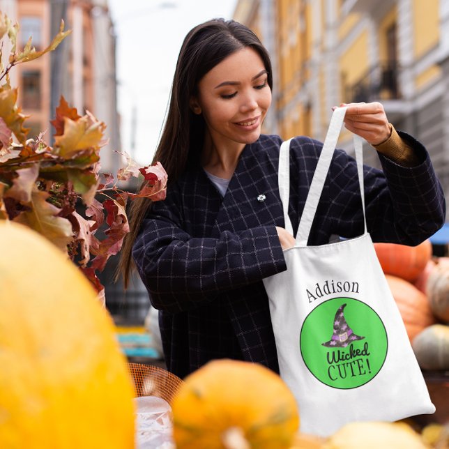 Wicked Cute Personalized Halloween Tote Bag (Creator Uploaded)