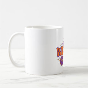 Wicked Cute Witch Retro Typography Halloween Art Coffee Mug