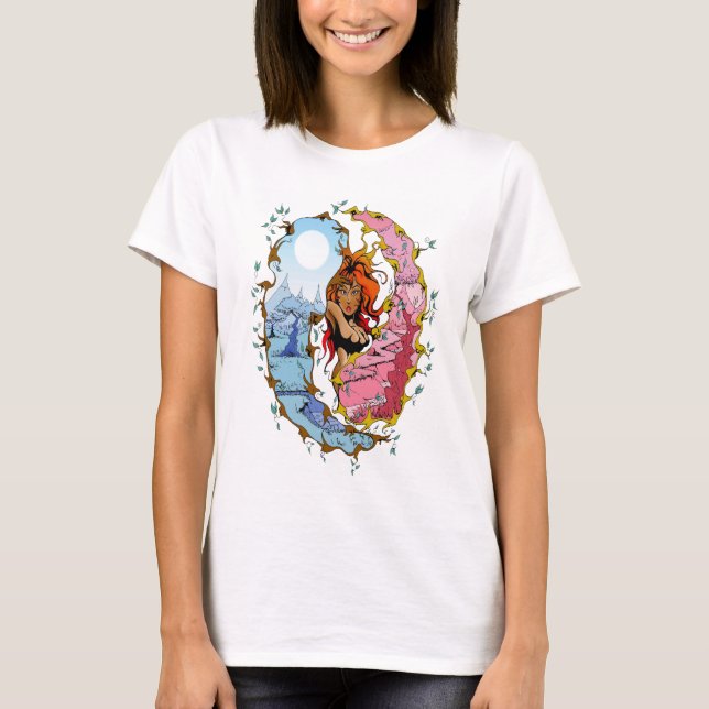 wicked decent ying-yang T-Shirt (Front)
