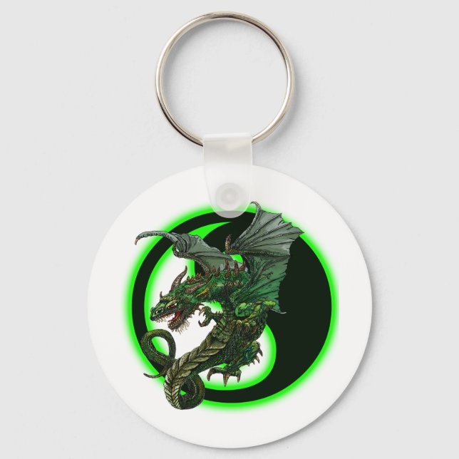Wicked Dragon Design Keychain (Front)