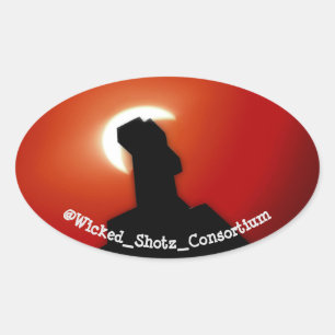Wicked Eclipse Oval Sticker