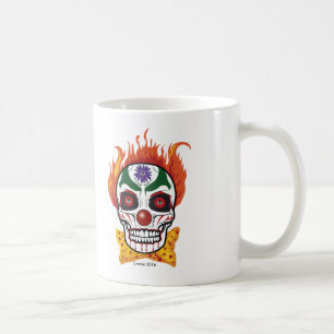 Wicked Evil Clown Skull Gift Mug