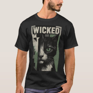 Wicked Feline Abstract Art T-Shirt