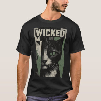 Wicked Feline Abstract Art T-Shirt