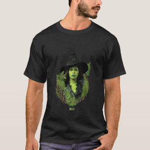 Wicked For Good Elphaba Bold Portrait & Greenery T-Shirt