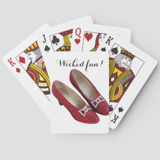 Wicked Fun Ruby Red Slippers Shoes playing cards! Cards
