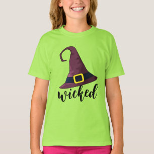 Wicked, Fun Witch Hat Halloween Personalized T-Shirt