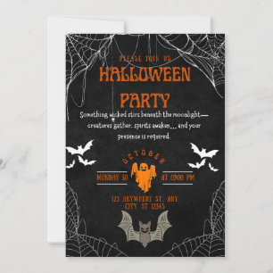 Wicked Ghost Halloween Party Invite