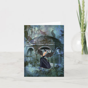 Wicked Girl Halloween Card