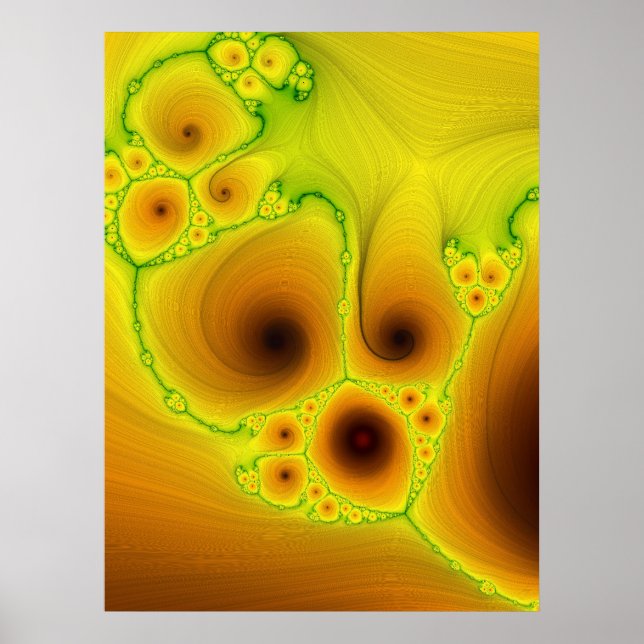 Wicked Glow Fractal 9 Poster (Front)
