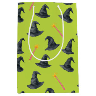Wicked Good Pink & Green Witchy Wrap Gift Bag