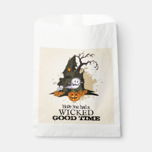Wicked Good Time Halloween Haunted House Favour Bag