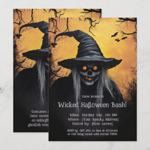 Wicked Halloween Bash Invitation