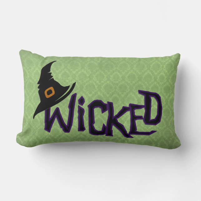 Wicked Halloween Lumbar Coussin décoratif  (Recto)