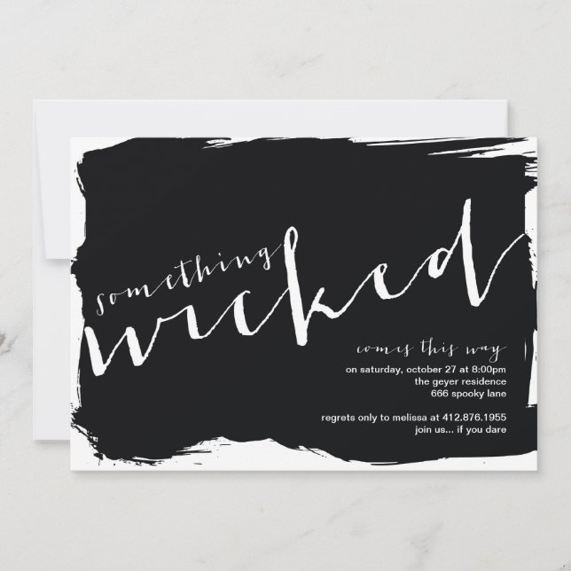 Wicked - Halloween Party Invitation (Front)