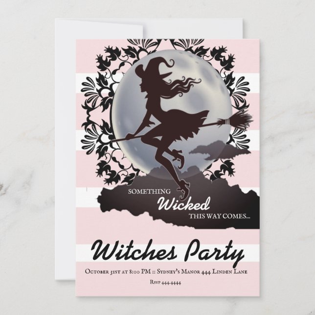 Wicked Halloween Party Invitations (Front)