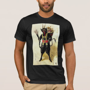 Wicked Krampus Scary Demon Holiday Christmas Xmas T-Shirt