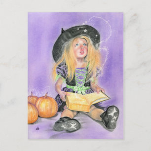 Wicked little witch spells postcard