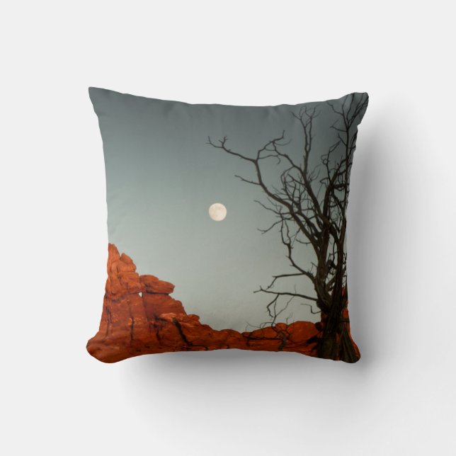 Wicked Moon Throw Pillow (Front)