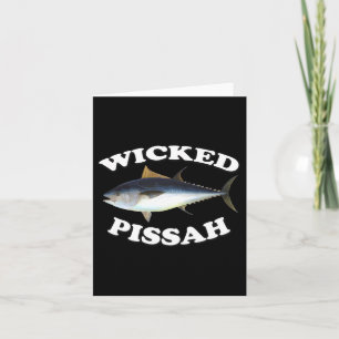 Wicked Pissah Bluefin Tuna Illustration Fishing An Card