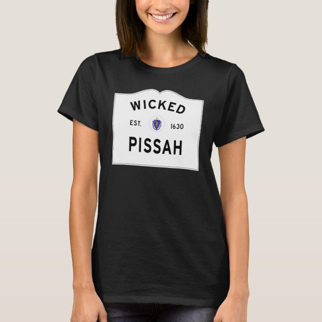 Wicked Pissah Boston Massachusetts Accent Entering T-Shirt (Front)