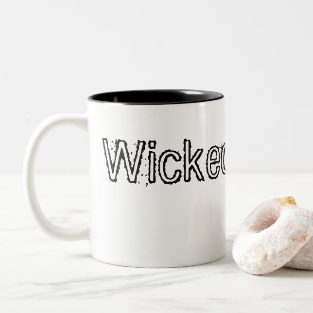 "Wicked Pissah!" - Quotable Mug (With Donut)