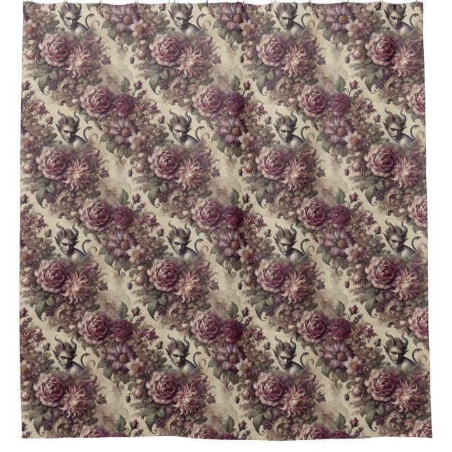 Wicked Plum Petals – Gothic Floral Design (Front)