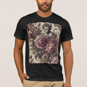 Wicked Plum Petals – Gothic Wearable Art T-Shirt