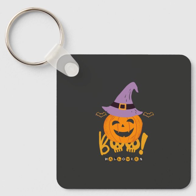 Wicked Pumpkin Keychain (Front)