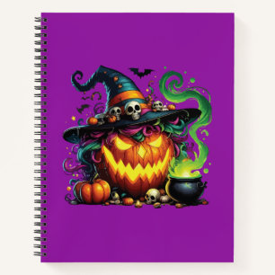 Wicked Pumpkin Witch Cauldron Notebook