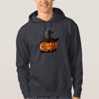 Wicked Pumpkin Witch Hat Halloween T-Shirt