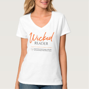 Wicked reader V neck T-shirt