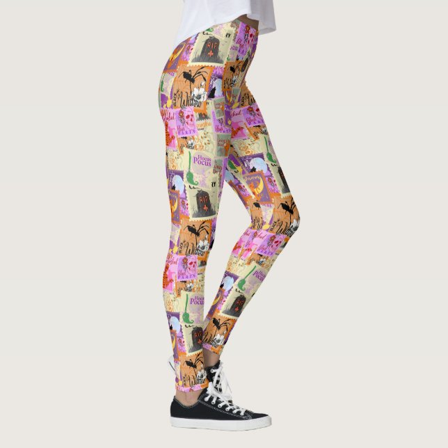 Wicked Seamless Halloween Stamp Collections Leggings (Right)